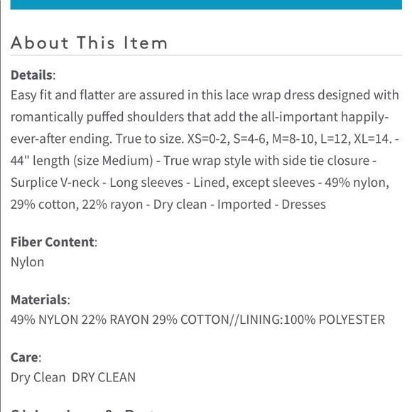 🆕Ali & Jay Lace Long Sleeve Wrap Dress😍 - Picture 4 of 8